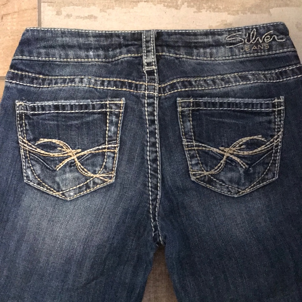 Silver capri jeans